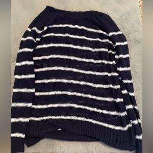 Thrifted black and white sweater